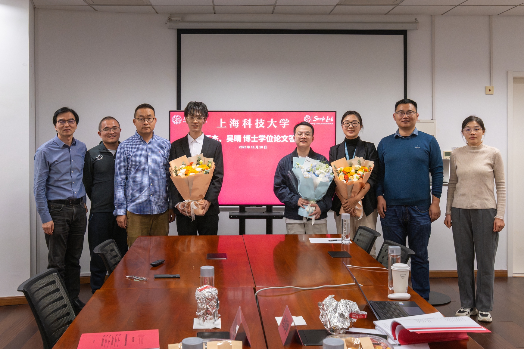 课题组第一届博士生 吴江杰、吴晴 师兄顺利通过博士论文答辩！ 🎓 🎉